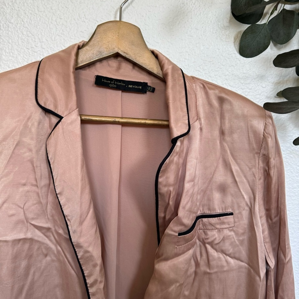 House of Harlow 1960 x Revolve Hollis Satin Jacket S - Picture 4 of 8